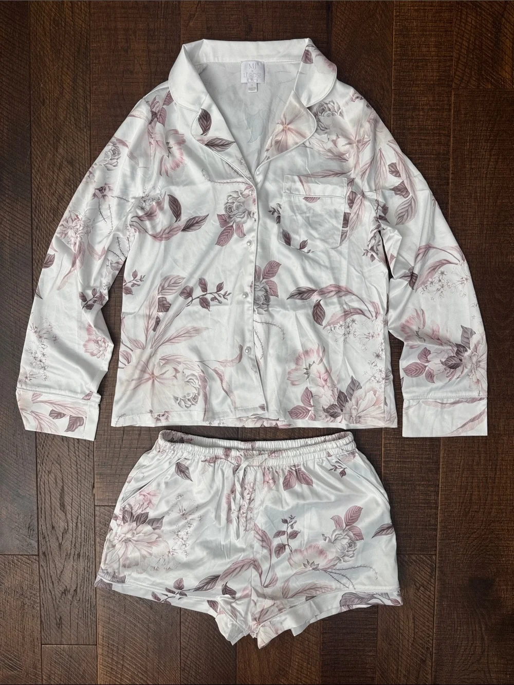 MJ x Le Rose Stories Bridal Pajama Set Floral